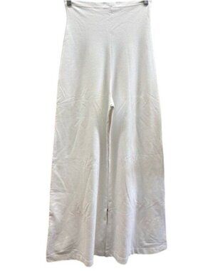 Ripley Rader Wide-Leg White Pants Womens Size 3 Lightweight Casual Stretch Knit
